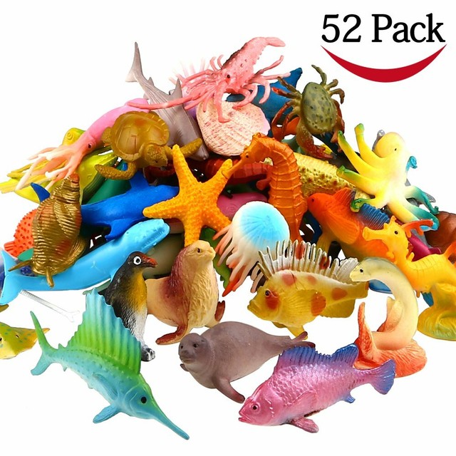 Animal Ocean Collection 20Pcs Kids Toy Play Set Bucket eBay