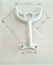 52" White Ceiling Fan Blade Arm Replacement Bracket Fits Hunter  Hampton Bay