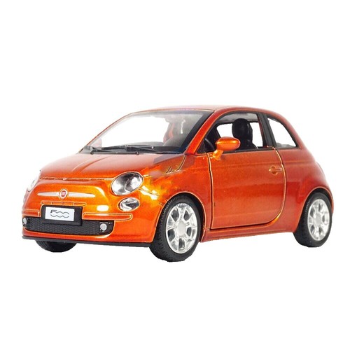 Matchbox Power Grabs #4 – Fiat 500 Turbo Arancione 2019 Scala 1:64 – Nuovo Sigillato