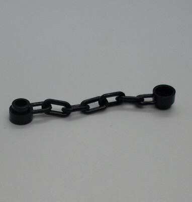 2 Lego schwarze Ketten - black Chain 5 Links - Teile Zuebhör Ritter Burg Neu
