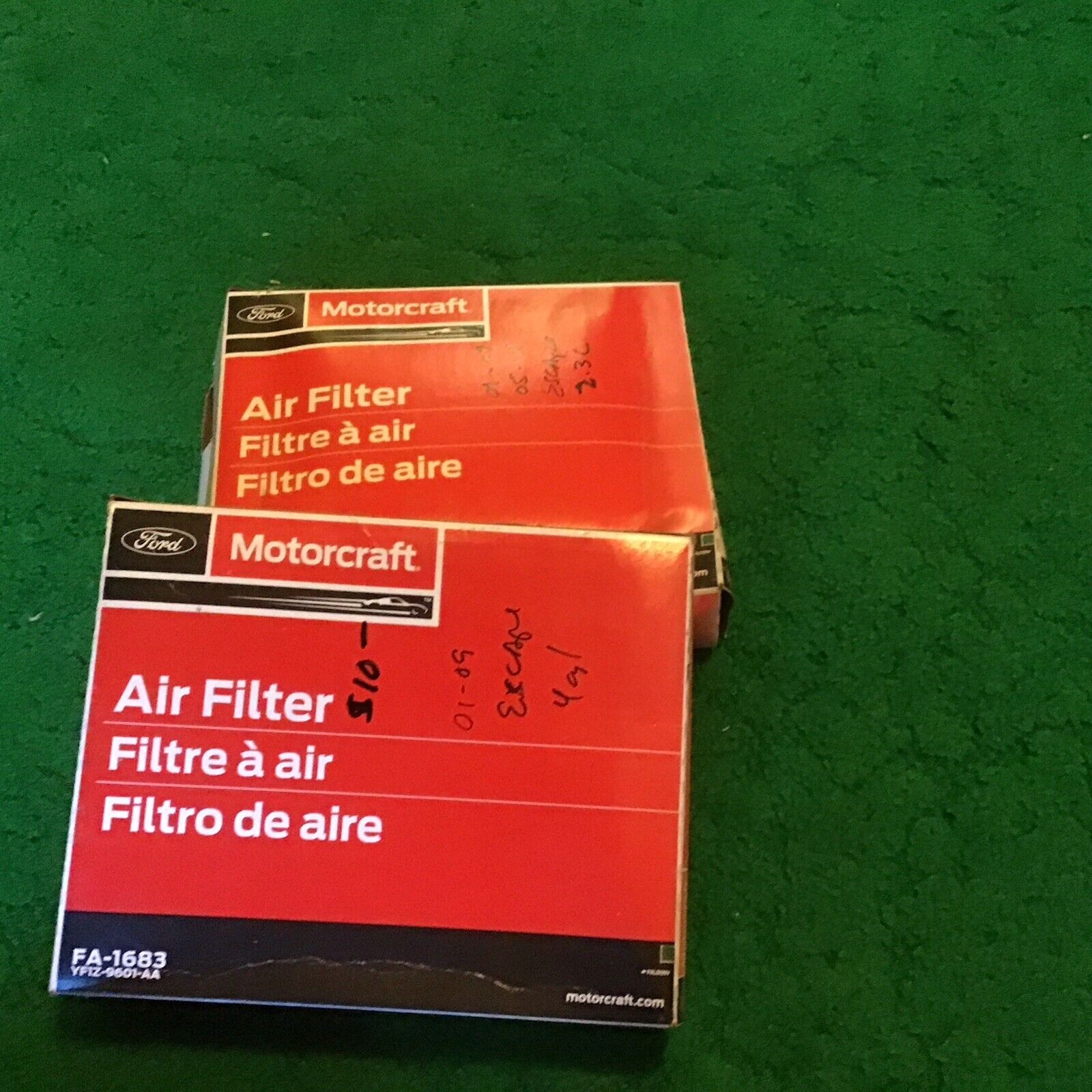 2- OEM FORD Air Filter MOTORCRAFT FA-1683 NOS YF1Z-9601-AA