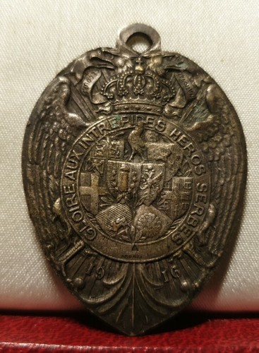 1916 FRENCH 45mm MEDAL GREAT WWI 1914 1918 RAISING FUNDS homage to Serbia - Picture 2 of 2