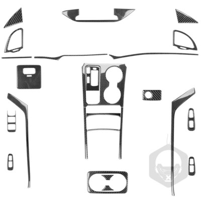 Soft Real Carbon Fiber Kits Full Interior Trim Cover for Kia Stinger 2019-2023