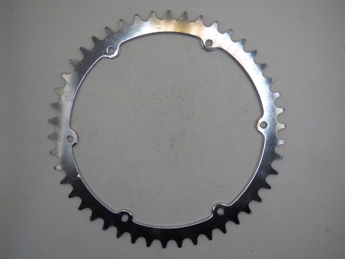 CHROME STEEL CHAINRING - 46 T - 157 BCD - FITS SIMPLEX - NOS - Imagen 3 de 3