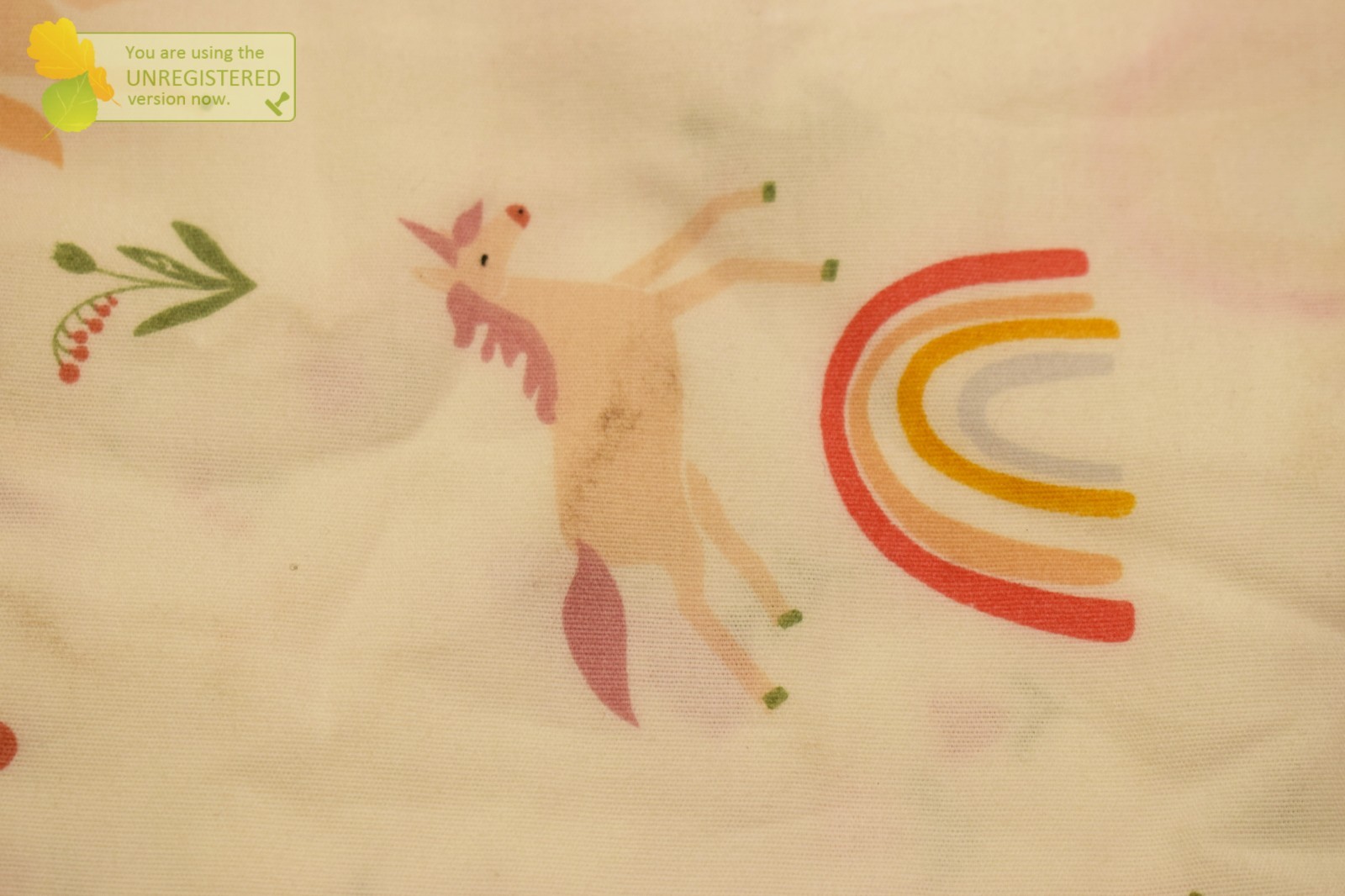 Pillowfort Full Unicorn Cotton Kids' Sheet Set 097029672 (Dirt Marks)