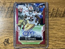 2021 Chronicles Score Update Signature Red Zone Eli Mitchell RC Rookie AUTO /20