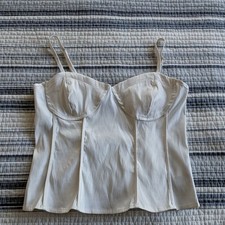 Women's Pearlescent Corset-Style Top