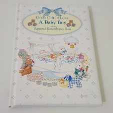 A Baby Boy Baptismal Remembrance Book God's Gift of Love Color Hardcover 5x7"