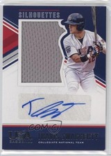 2018 USA Baseball Stars & Stripes Jerseys Blue Ink Travis Swaggerty Auto a1r