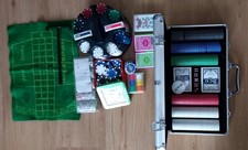 Pokerset mit Koffer und Spielkarten usw.