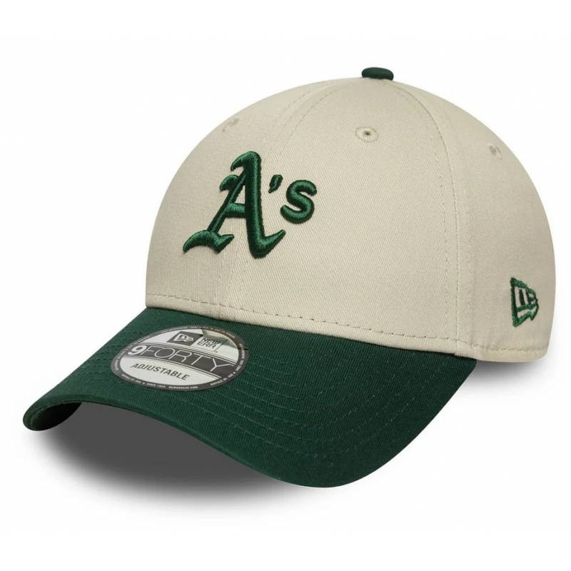 Casquette Oakland Athletics New Era 9FORTY Color Block Crème