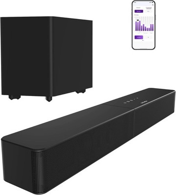 High-Performance Sound Bar with Bluetooth 6.0 & Flexible Subwoofer Placement