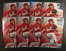 2025 Bowman's Best Andrew Abbott Cincinnati Reds 12 Card Lot 4 Refractor 8 Base