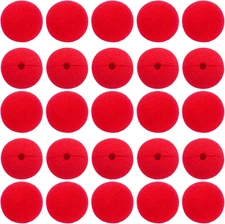 25 Pcs Red Sponge Noses Clown Cosplay Nose for Halloween Christmas Costume Party