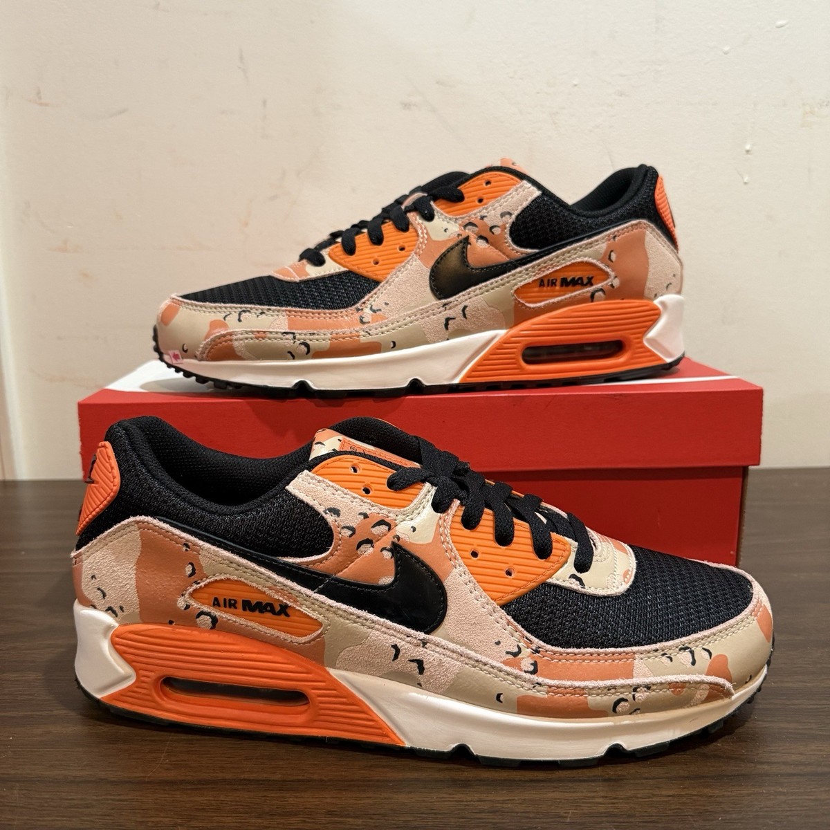air max 90 red camo denim