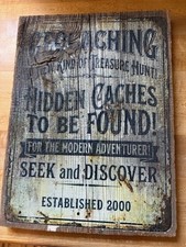 Geocaching Faded Barn Sign