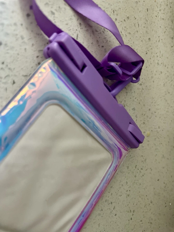 Funda de teléfono viral púrpura iridiscente casamata impermeable tamaño universal Foto 2 de 4