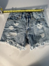 Aeropostale 90  s High Rise Cut Off Button Fly Shorts Waist 26 Inches