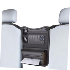 Car Back Seat Organizer with Double-Sided Storage Tissue Holder - Universal