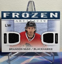 2014-15 Upper Deck ARTIFACTS Hockey BRANDON SAAD #FA-BS FROZEN DUAL JERSEY
