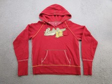 Vintage Y2K Lucky Brand 13 Spell Out V Neck Hoodie Sweatshirt Womens Size L Read