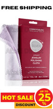 CONNOISSEURS Premium Extra Large Polishing Cloth for Silver Jewelry-14x14 Inches