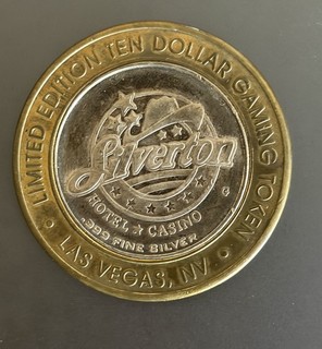 $10 Silverton Gaming Token .999 .60 oz Silver