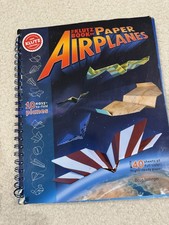Klutz Book of Paper Airplanes Spiral Bound Complete With Flight Ready Paper EUC