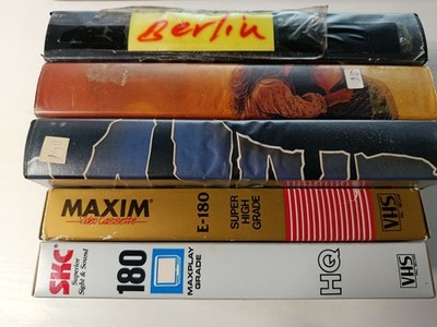 Lote De 5 Cintas VHS Blank Para Grabar Vintage Retro - VHS