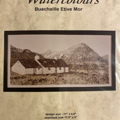 Kreuzstich Set Scottish Crofter Cottages 18Ct Aida Faden Nadel Neu Roslin 