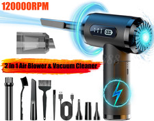 2in1 Electric Air Duster  Mini Computer Vacuum Cleaner 3-Gear 120000 RPM 6000ah