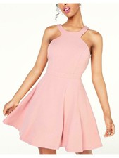 CITY STUDIO Womens Pink Open Back Sleeveless Short Dress 13