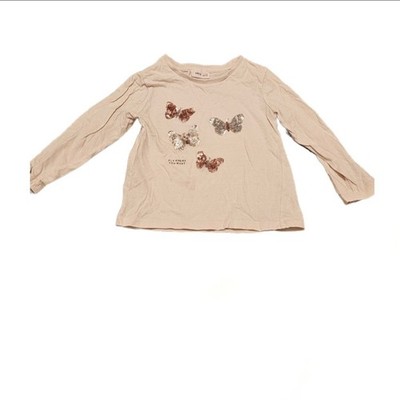 Babys Schmetterling Top cremeweiß Farbe Größe 9-12 Monate Preloved guter Zustand