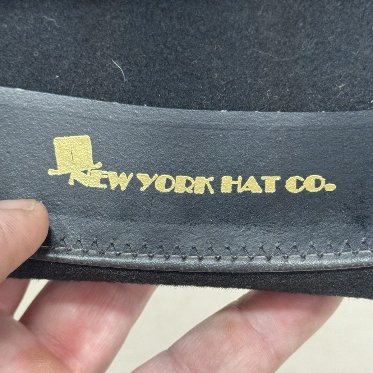 Vintage Brown 100% Wool Top Hat New York Hat Co. With Bow Steam Punk Large 7 1/4 Steampunk Wool Felt Bowler Hat – Village Hat Shop main image 3