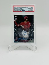2018 Topps Clearly Authentic Autographs - Shohei Ohtani Black /75 PSA  10 Auto 9