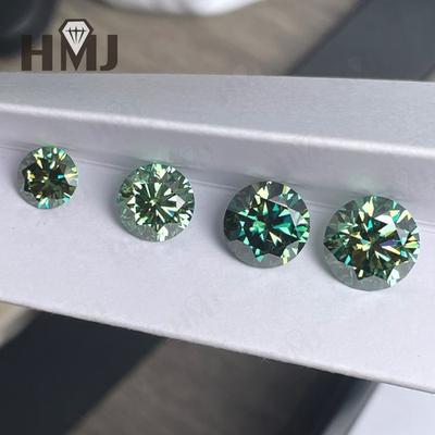 #ad #ad Round Green Blue Colors Loose Moissanite Stone Gemstone VVS1 W. GRA Certificate $14.39
