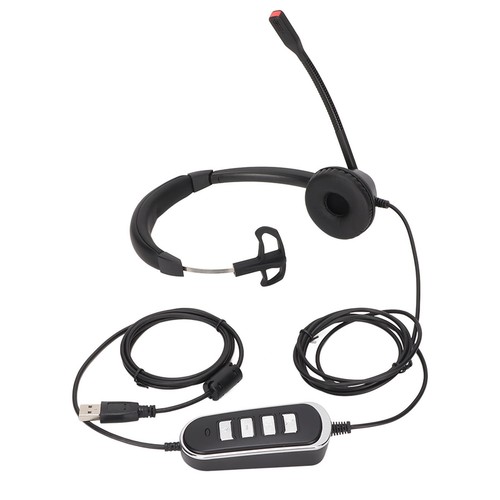 Telefon-Headset Schwarz Monaural Geräuschunterdrückend Kopfhörer Mit Mi URS - Zdjęcie 5 z 22