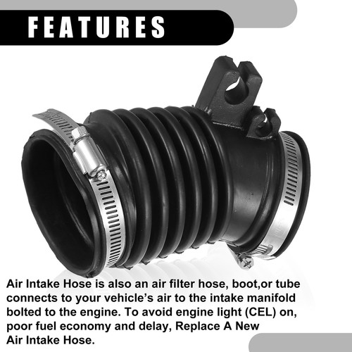 Filtro Aria Aspirazione Tubo Condotto - per Honda Civic - Gomma Nero - 1pz - Foto 7 di 7