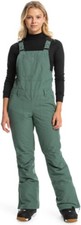 Roxy Womens Rideout Snow Bib with DryFlight Technology in Dark Forest Size L