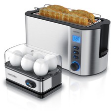 1x Arendo Toaster, 4 Scheiben, Edelstahl + 1x...