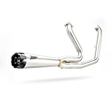 ZARD glossy steel Full exhaust Racing Harley Davidson Street Bob 2017-2024