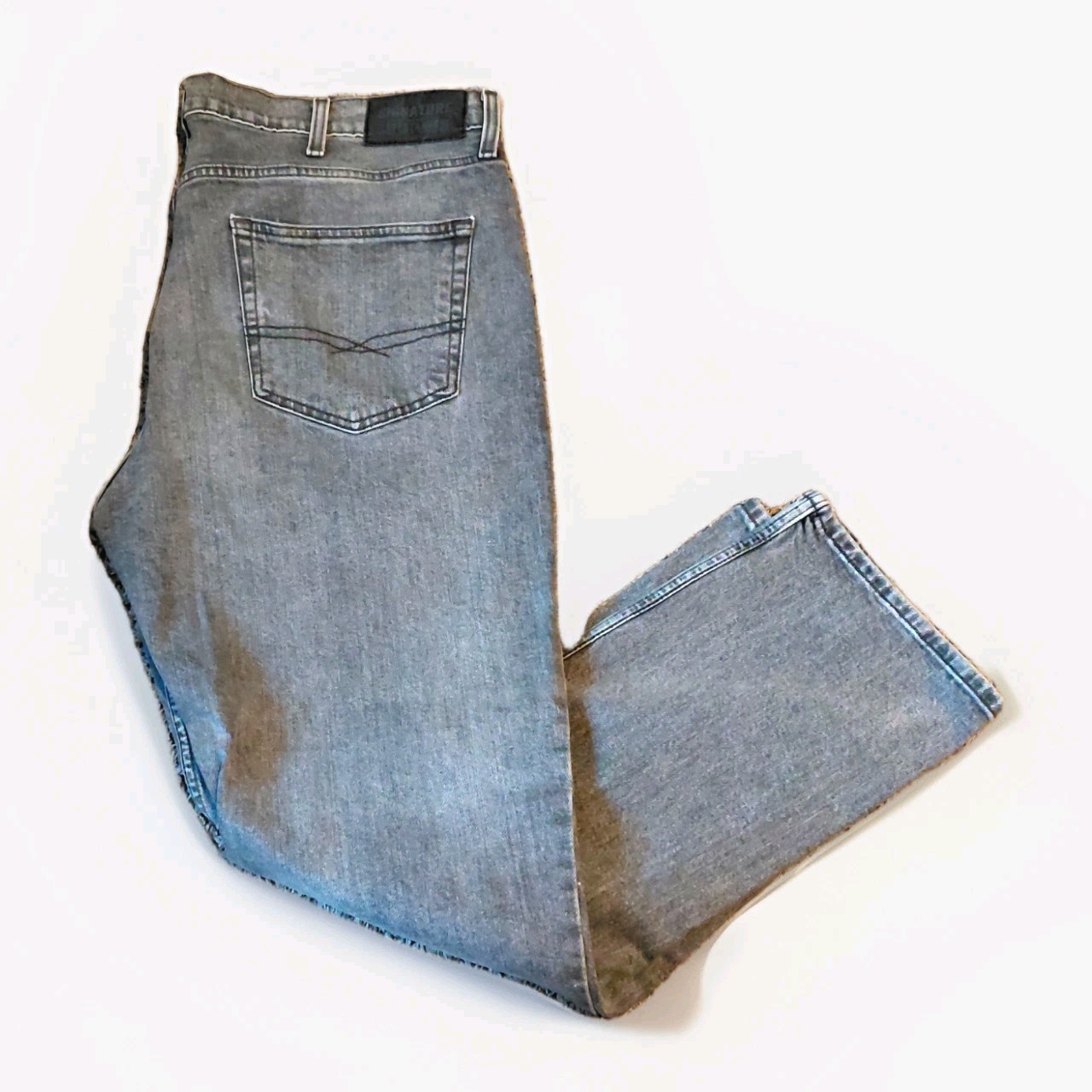 Signature Levi's Black Label Jeans Mens 40x30 Medium Gray Wash