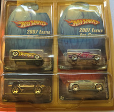 Hot Wheels 2007 Easter Egg-citing Diecast Car Collection Set of 4 1:64 Scale