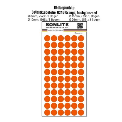 Klebepunkte Markierungspunkte rund 8 10 15 20 mm Aufkleber 29 Farben auswahlbar