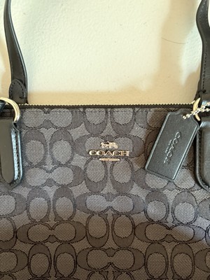 Authentic Brand NEW Coach F29958 Zip Tote Bag - Black Smoke/Black