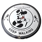 Vintage Johnnie Walker Sign - Adult Beverage Tuxedo Mickey Porcelain Gas Sign