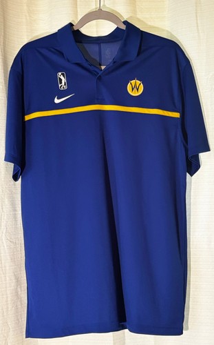 NIKE MEN'S NBA Santa Cruz Warriors Golden State Polo Shirt, Medium, NWOT - Picture 2 of 7