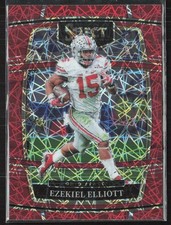 2022 Panini Select Draft Picks #47 Ezekiel Elliott Red Lazer Prizm (X)
