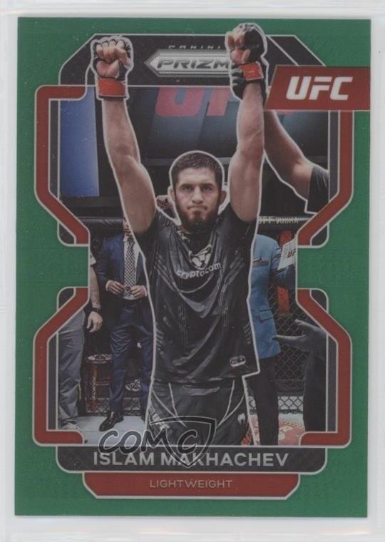 2022 Panini Prizm UFC Green Prizm Islam Makhachev #125 1j71