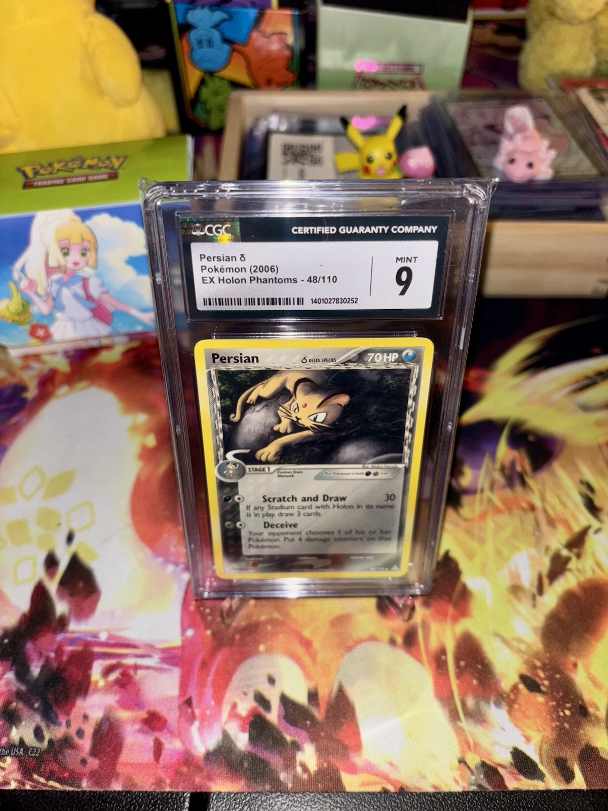 CGC Mint 9 Persian Pokémon (2006) EX Holon Phantoms - 48/110 Delta Species